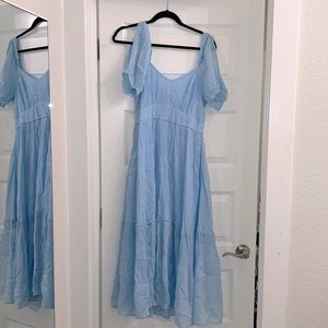 Light blue midi dress